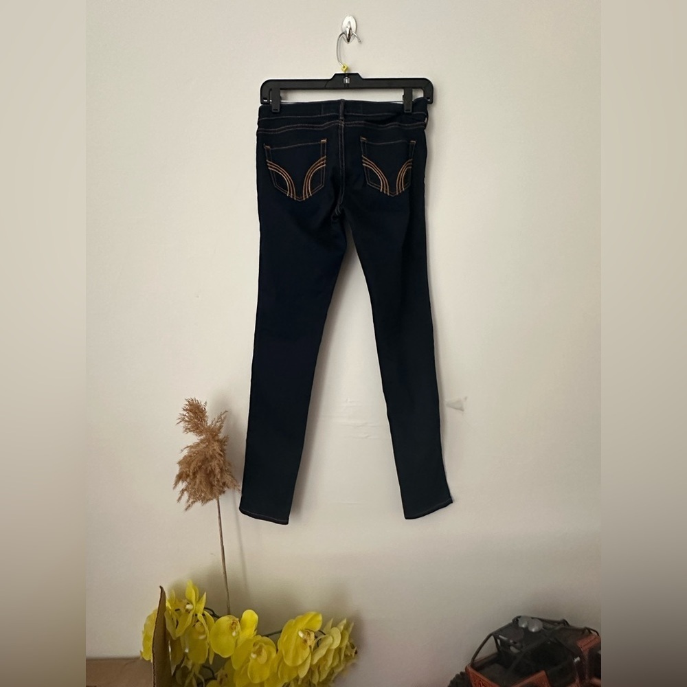 Hollister Blue Skinny Jeans with Signature Stitching